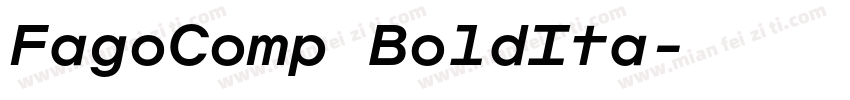 FagoComp BoldIta字体转换